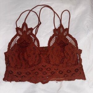 FP Movement by Free People Rust Lace Bralette